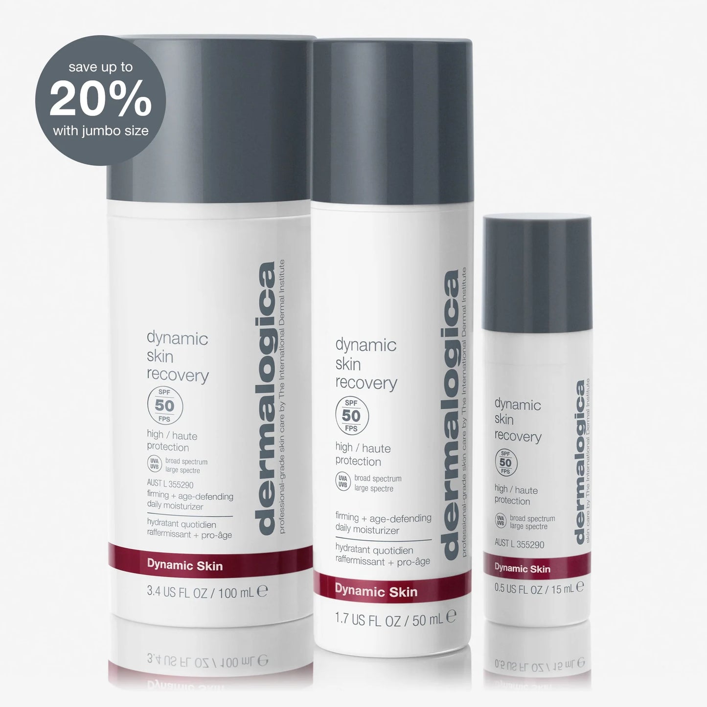 Dynamic Skin Recovery SPF50 Moisturizer Jumbo 3.4oz